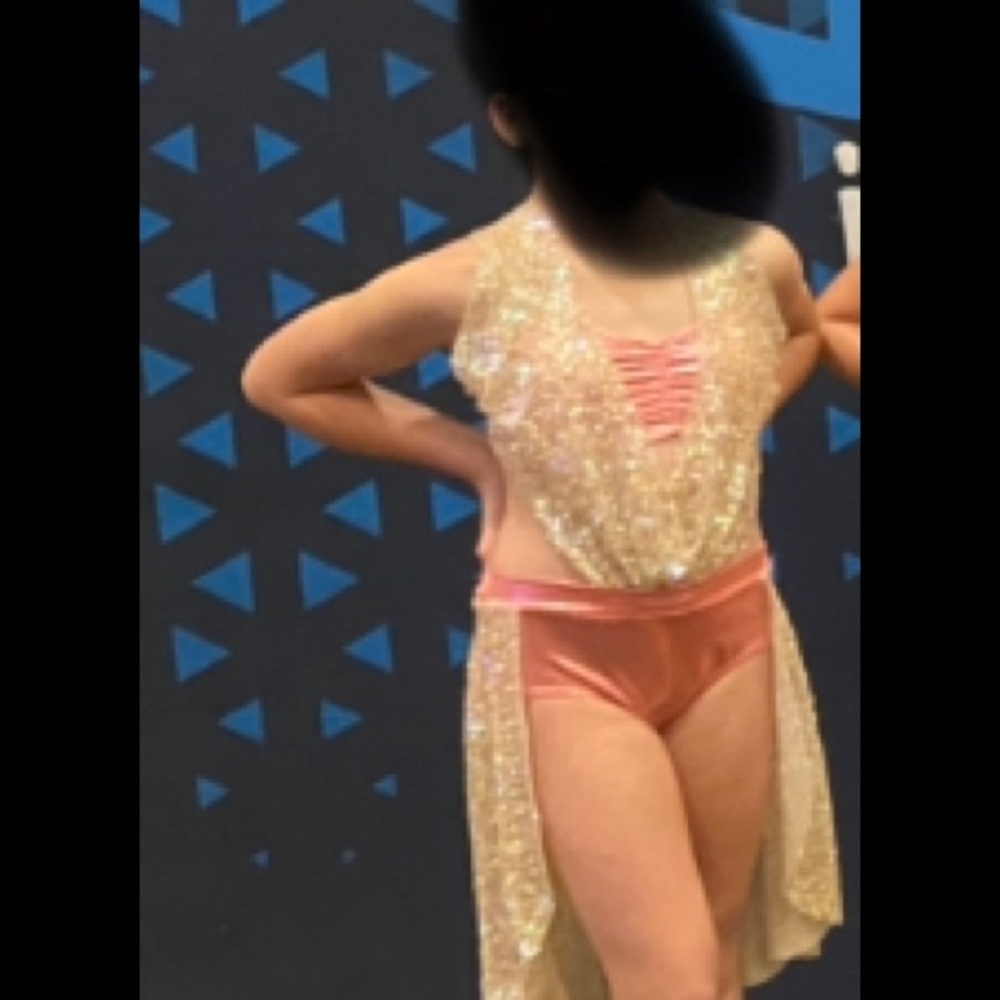 Gorgeous lyrical costume! Shimmers on stage. Worn one season